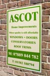 Ascot Home Improvemenrs Site Board